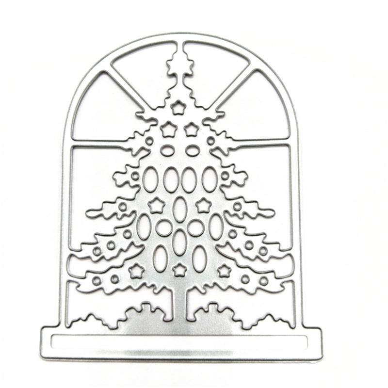 Christmas Tree Metal Cutting Dies Stencils for DIY Scrapbooking Decorative Embossing Paper Cards Template Decor Die Cuts