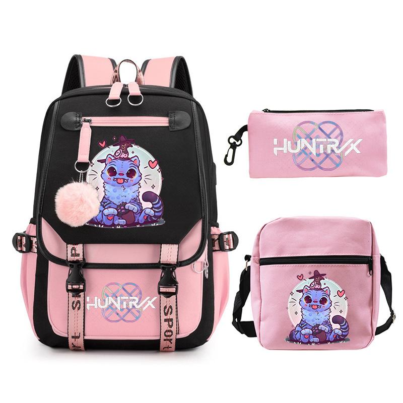 KPop Demon Hunters Cross-border Large Capacity Campus Trend Primary and Secondary School Student Leisure School Bag