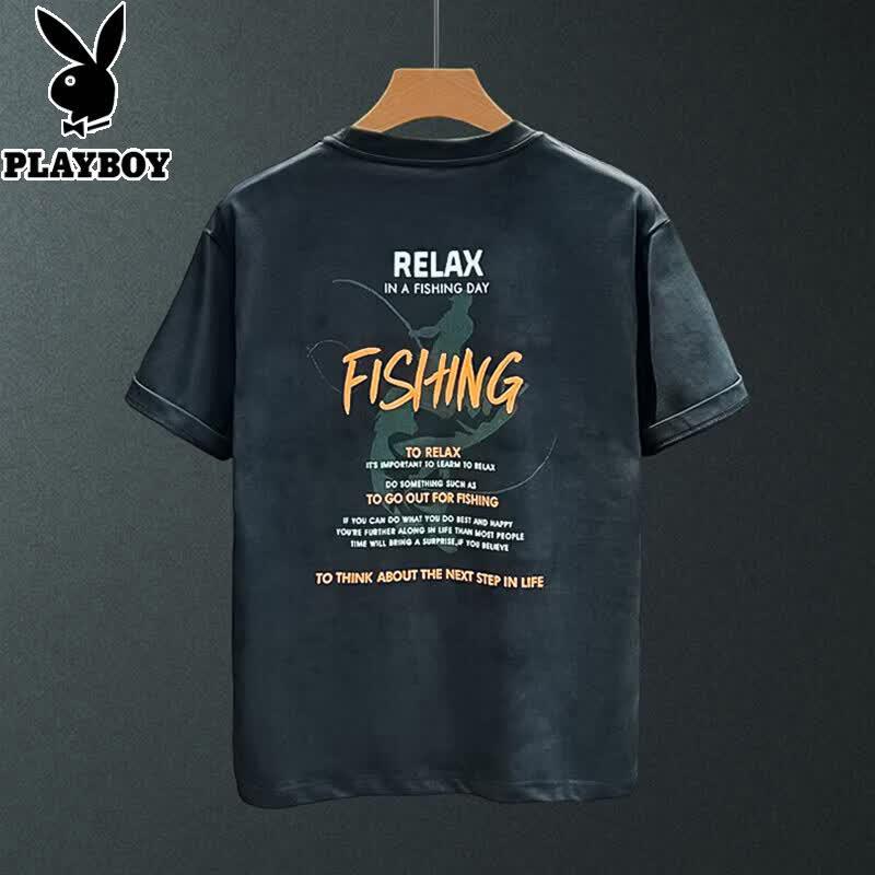 PLAYBOY Men s Loose Fit Graphic T-Shirt 3XL