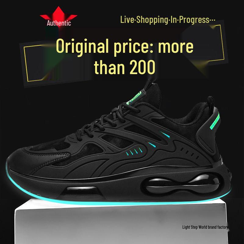 Men's 2025 Non-Slip Shock-Absorbing Running Sneakers - Casual Spring/Summer Youth Style