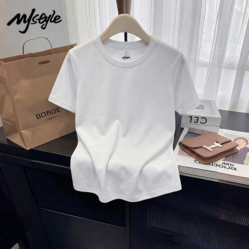 

MJ STYLE Women s Round Neck Short Sleeve T-Shirt XL