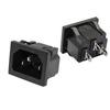 inlet plug connector AC Power Socket 250V red lamp rocker Switch 10A fuse female rewirable power connector plug