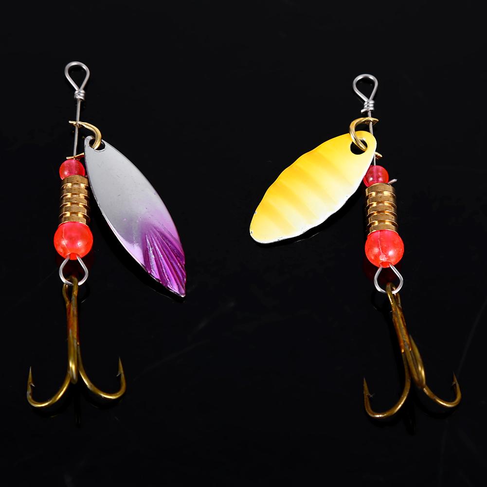 30pcs Colorful Fishing Lure Baits Set With Treble Hook Tackle Accessory For Outdoors