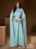 Elegant Handmade Arab Women's Evening Gown with Rhinestones