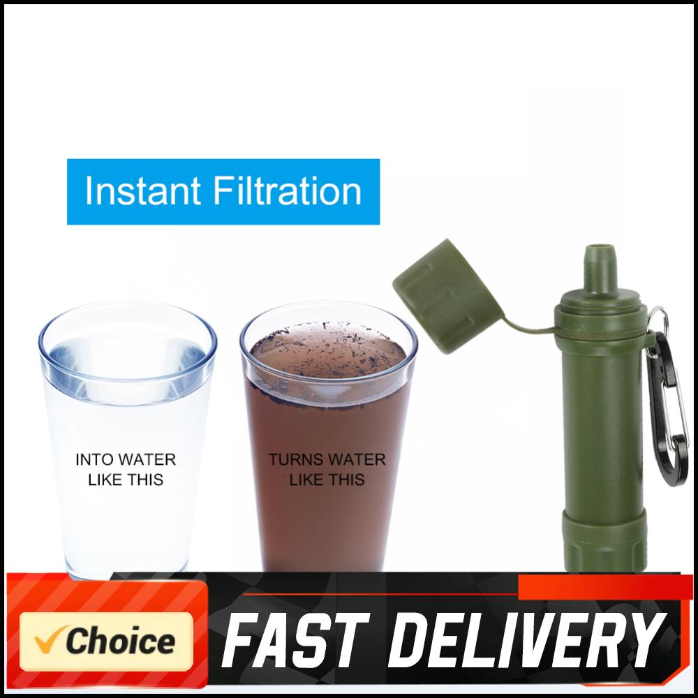 Outdoor Trinkwasserfilter Reiniger Notfall Leben Tragbar Überleben Strohhalm Wasserfilter für Klettern Reisen Camping