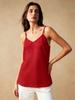 Women's summer new V-neck sling vest women's back kinked split irregular hem top