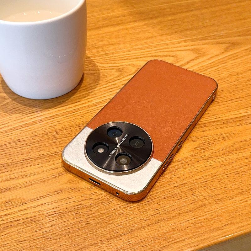 Vintage Two-Tone Leather-Look Case For Honor X80 Pro Max X9d Honor Magic 8 Pro Air Magic8 RSR Camera Protection Cover