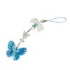 Elegant Butterfly Phone Chain Portable Acrylic Keychain Multipurpose Pendant Perfect for Handbags and Notebooks Wallets