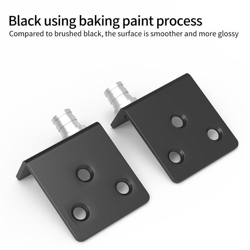 Multipurpose Stainless Steel/Iron Rotating Corner Brackets 4 Pack for Secure Fastening In Furniture and Building