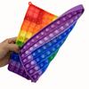 Przód 12x12 Tył 12+12 Mnożenie Dodawanie Obie strony Pop Fidget Toys, Tęczowe Kolorowe Pchanie Bańki Matematyczne Zabawki Edukacyjne
