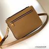 Guangzhou Retro Monogram Genuine Leather Women's Crossbody Messenger Bag