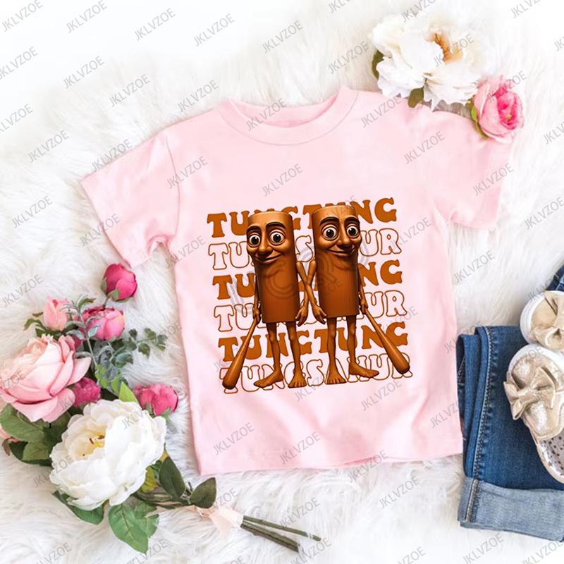 Cappuccina Ballerina Funnu Italian Brainrot Meme Cotton Children Tshirt Summer Sports Tees Boys Girls Clothes Casual Kids Tops