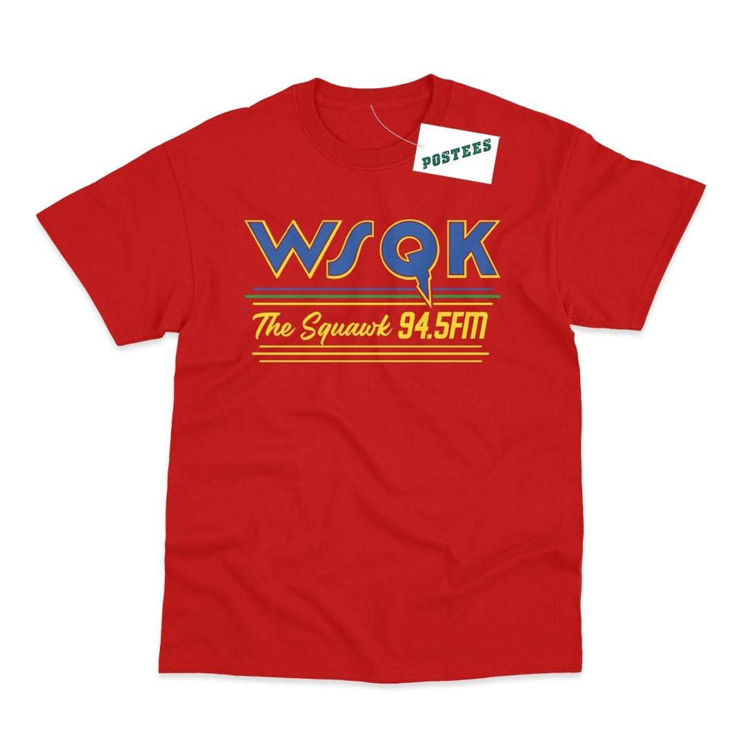 WSQK The Squawk Radio Inspired Printed T-Shirt 4XL
