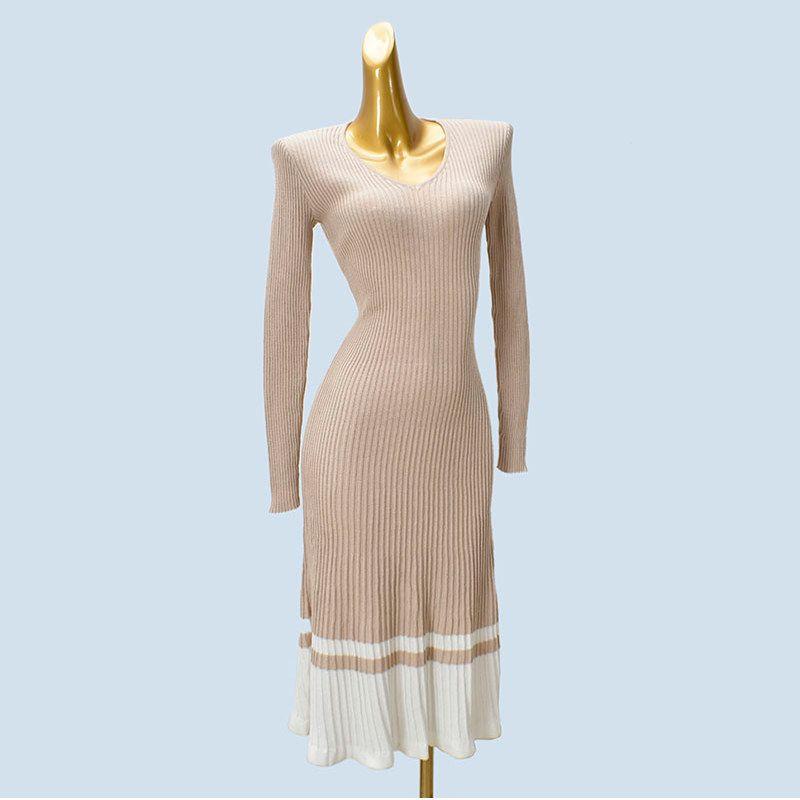 Knitted Dress Women 2025 New Autumn and Winter High Sense Elegant Socialite High End Graceful Skirts