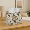 1pc Tissue Box Holder Ornate Pattern - Multifunctional Napkin Dispenser for Home Party  Decor - Decorative Tissue Paper Organizer Living Room Bedside 