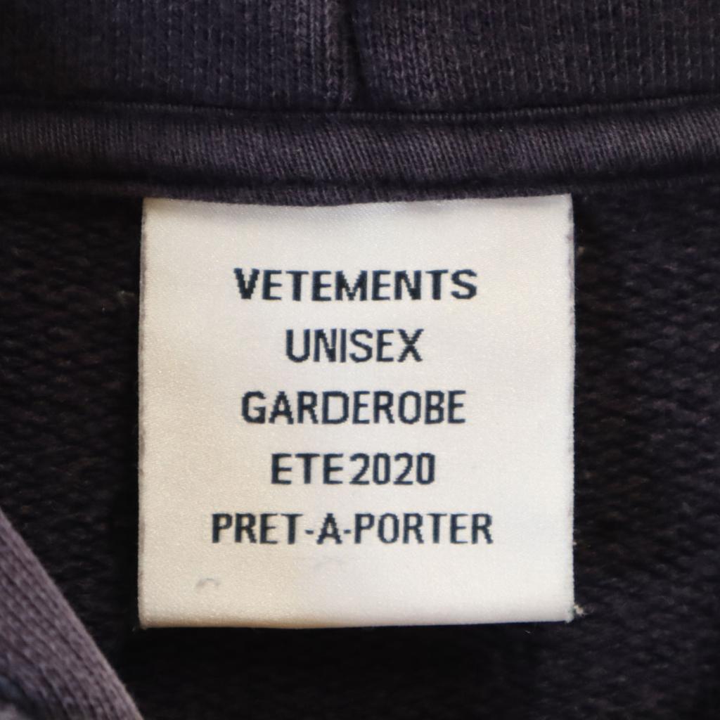 VETEMENTS Long sleeve Barcode Patch Sweatshirts M Navy pullover unisex Men's Used