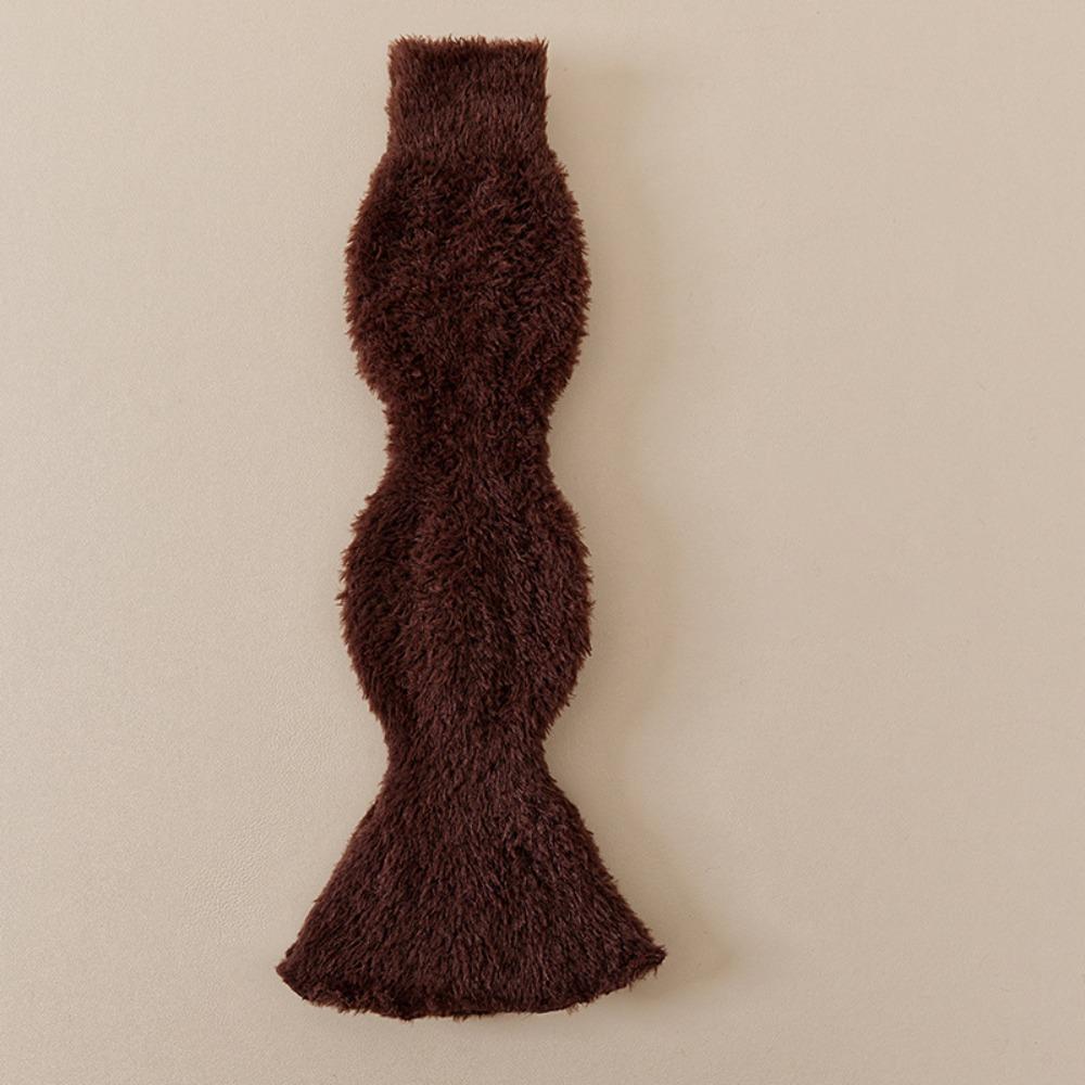 Fashion Solid Color Leg Warmers Thickened Coral Fleece Socks Warm Foot Cover Heap Socks Spring, Autumn and Winter