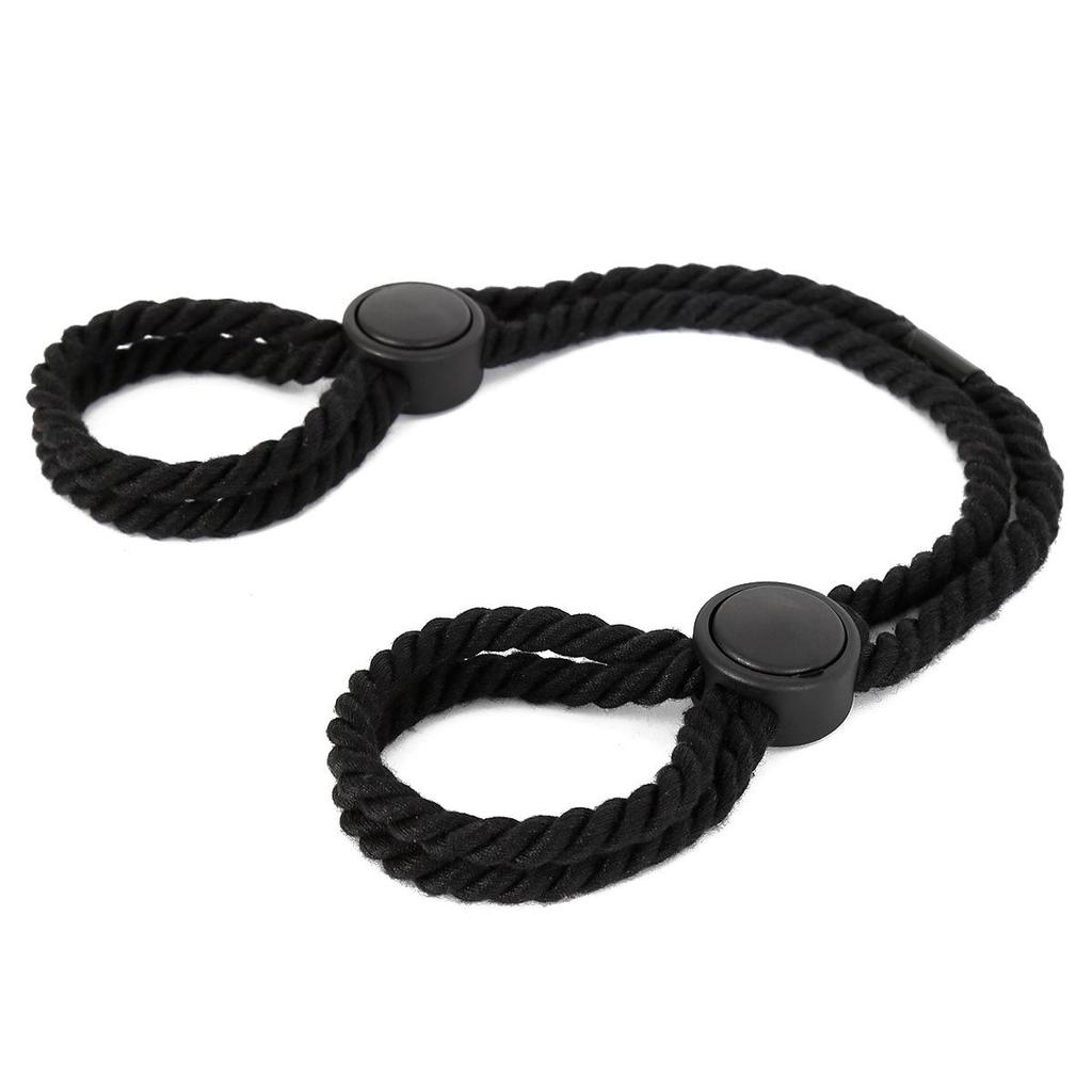 VaHppy Sex Toys Handcuffs Cotton Rope Style Adjustable Length Skin Protection Adult Sex Game Props Ankle Cuffs Bondage SM BDSM