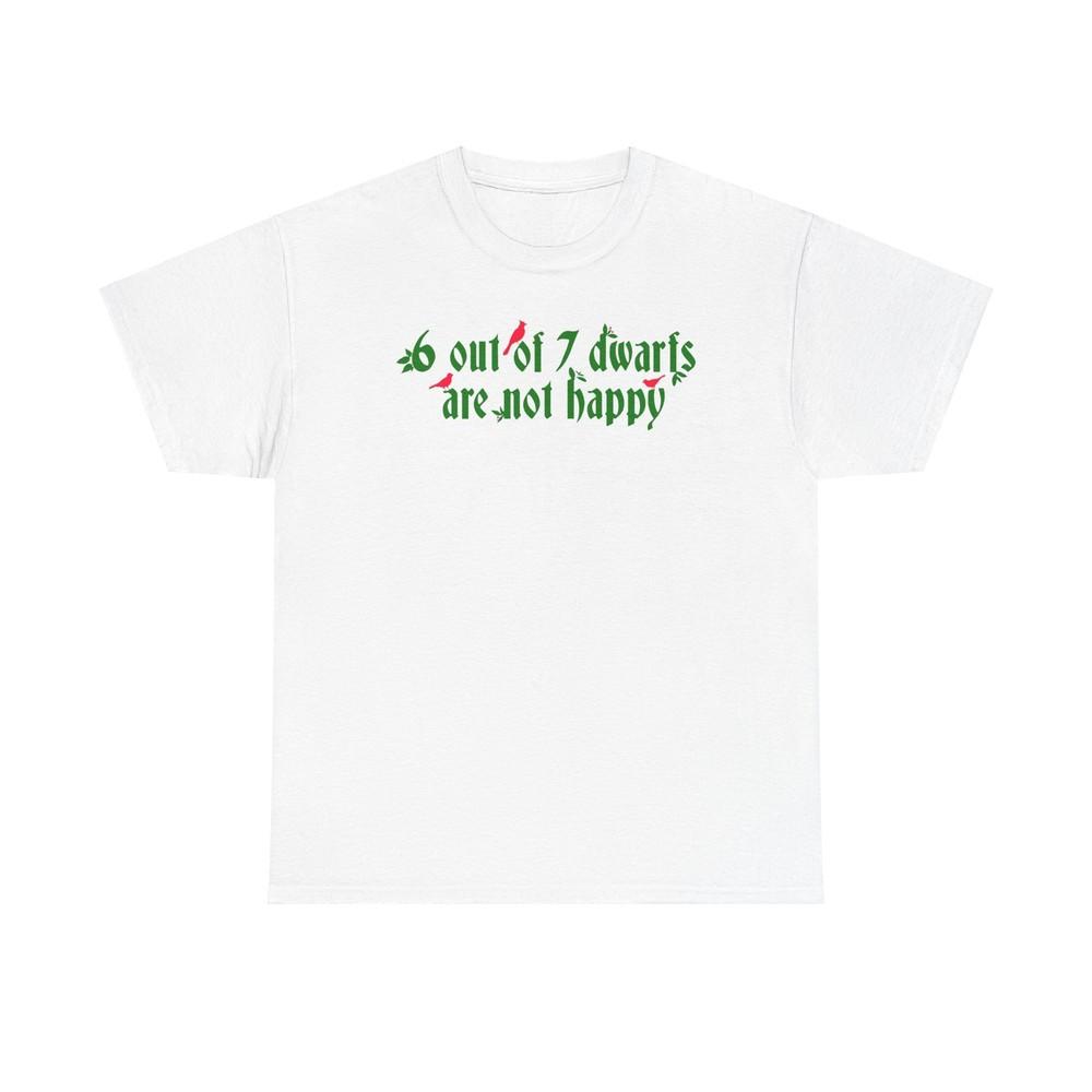 6 Out of 7 Dwarfs Are Not Happy Unisex Heavy Cotton Tshirt Tops Tee