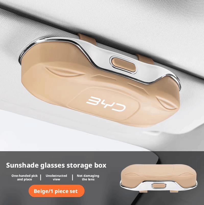 Suitable for BYD car glasses case Han Yuan Song Tang Qin Xia sunglasses car storage box