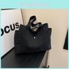 Canvas Tote Bag Large Capacity With Zipper For Commuting And Casual Daily Use