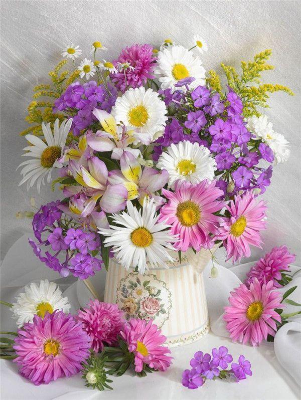 RUOPOTY DIY Frame Picture By Numbers Tower Wall Art On Canvas Acrylic Unique Gift Painting By Numbers Flower For Living Room