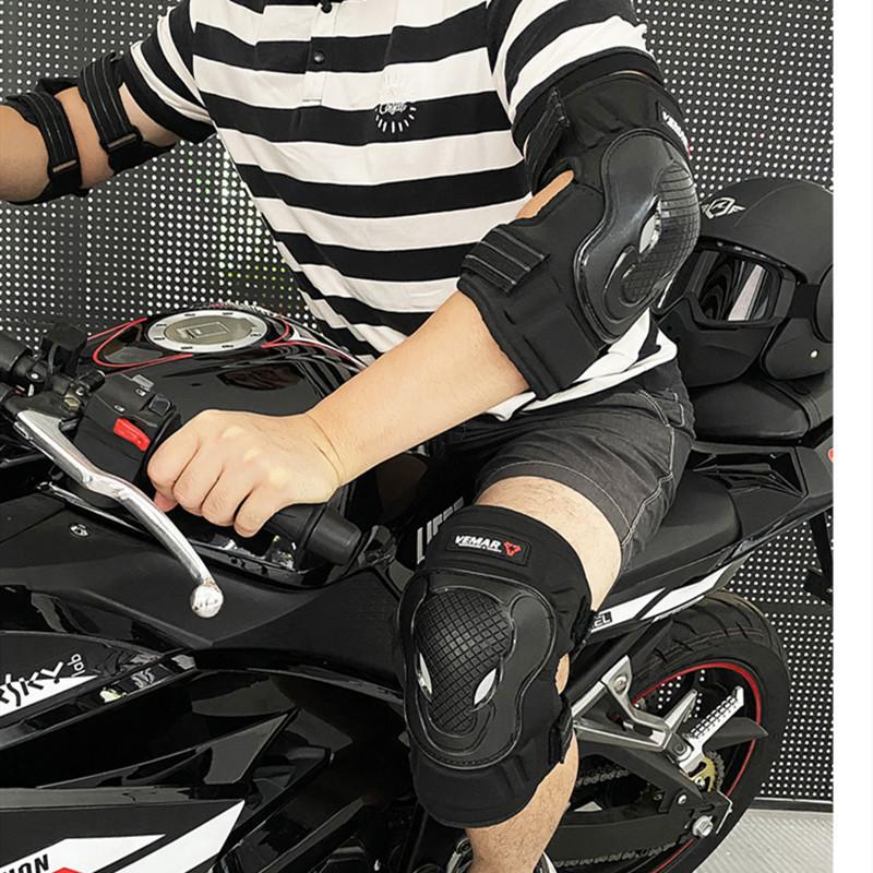 VEMAR Summer Breathable Motorcycle Knee Pads Motocross Knee Protector Guard BMX DH ATV Moto Cycling Brace Motorcyclist Equipment