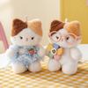 Cute Pudding Calico Cat Plush Toy Kitten Doll Palm Treasure Doll Table Companion Doll Children's Gift For Women