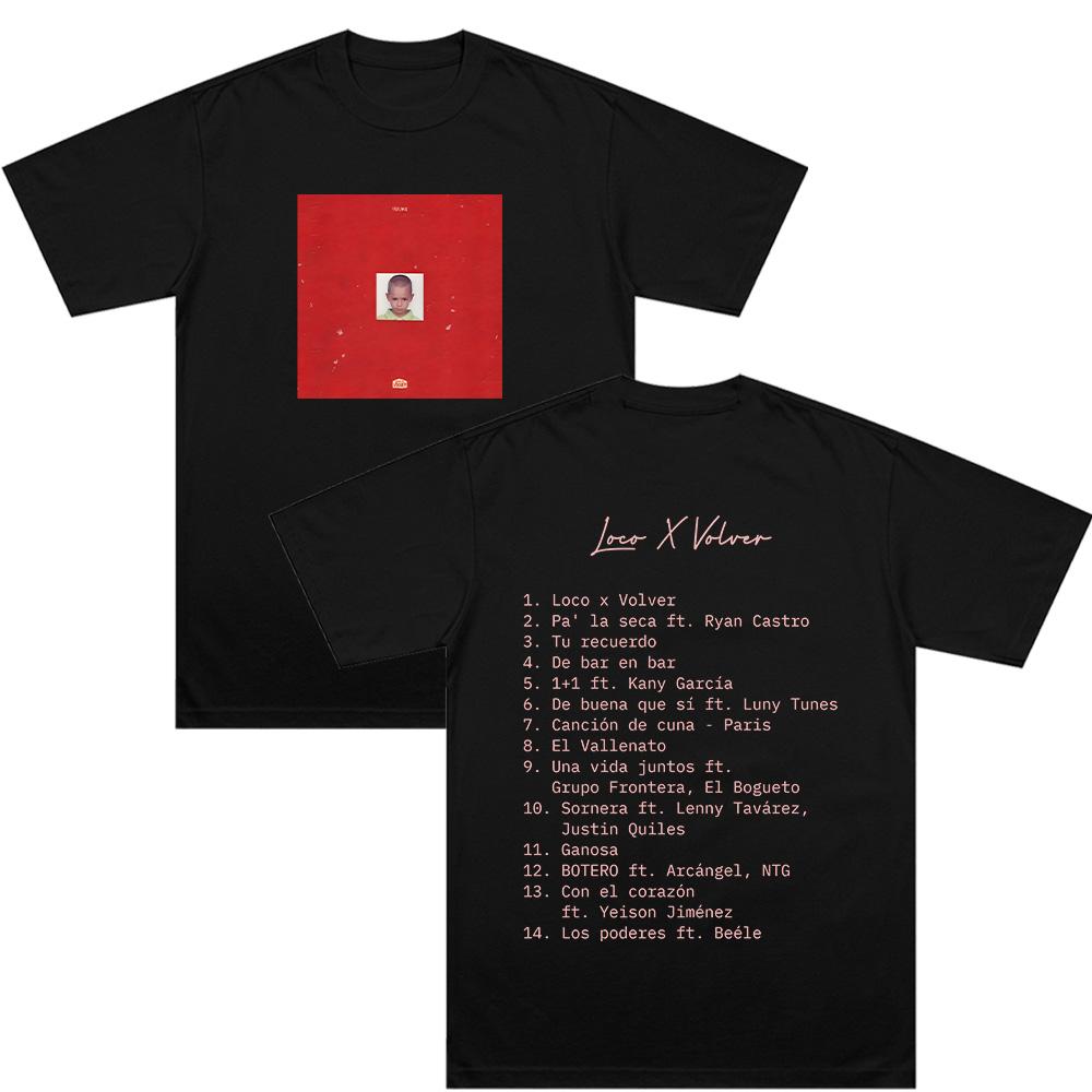 

Hot Singer Maluma Graphic T-shirts Maluma Loco X Volver Tees Men Women Fashion Pure Cotton Clothes Men s Hip Hop Streetwear Y2K XS чёрный