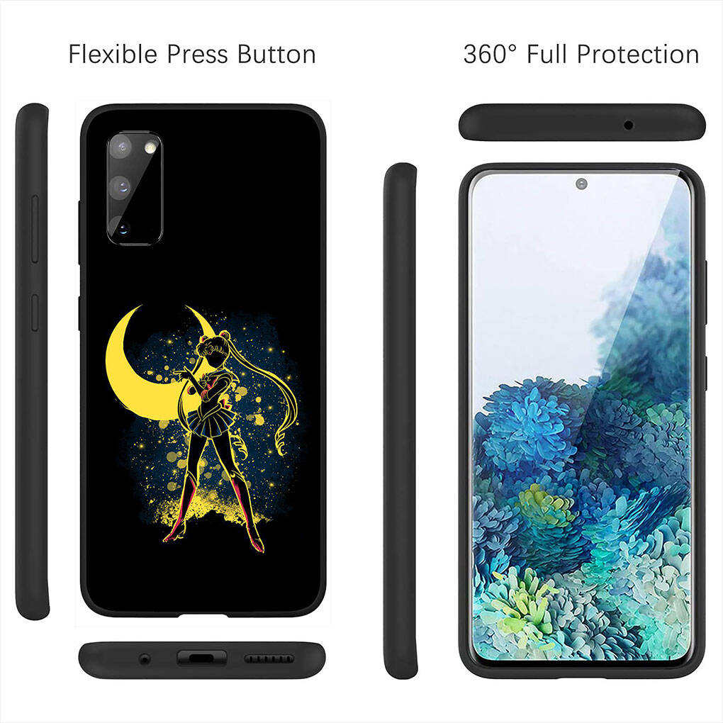 Cover for iPhone 17 16 15 Xiaomi Poco Redmi Note 14 13 12 11 Pro Max 9 16e Samsung Galaxy S25 S24 9 OPPO Huawei Cat Sailor Anime Moon Cute Phone Case