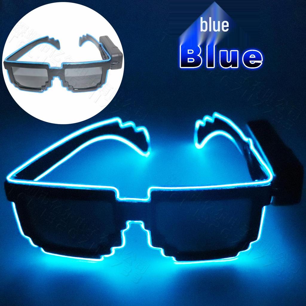 Wireless LED Mosaic Luminous Sunglasses - Creative Party Photo Props for TikTok, Birthdays, Bars, and Gifts