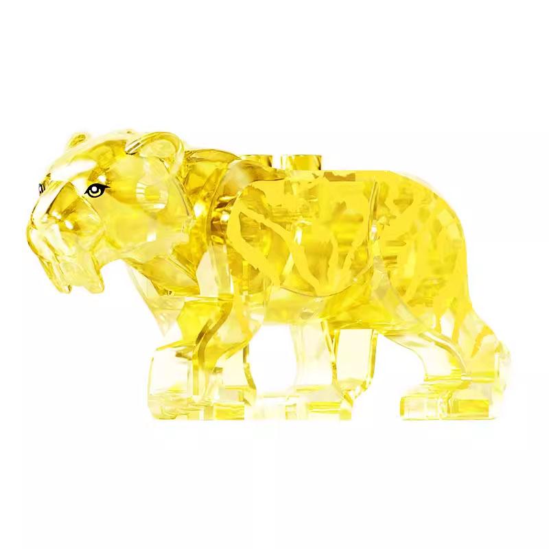 MOC Zwierzęta Zoo Klocki Słonie Tygrysy Słonie Małpy Łosie Niedźwiedzie Owce Wielbłąd Koń Krokodyl Lampart Mini Klocki DIY T11