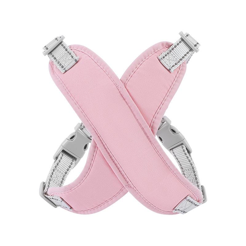 

New dog leash vest type small dog adjustable anti-break-free reflective chest strap walking dog leash dog chain L жёлтый