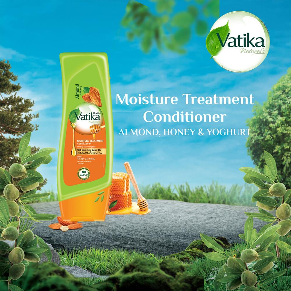 Hair Conditioner Vatika Dabur UAE | Enriched with Almond & Honey | Deep Nourishment | For Dry and Frizzy Hair | Moisture Treatment