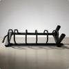 Barbell Plate Rack Black Storage Cylindrical Metal
