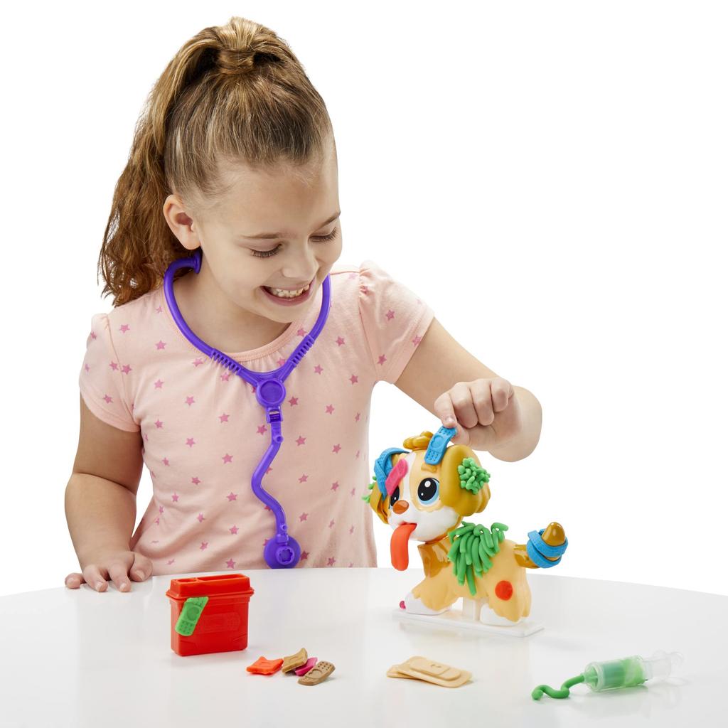 Hasbro Clay Dog Dog 10 5 Clay Ages Wheat Authentic Play-Doh Doctor, Toy, Tools, Colors, 3+, Clay, F3639,