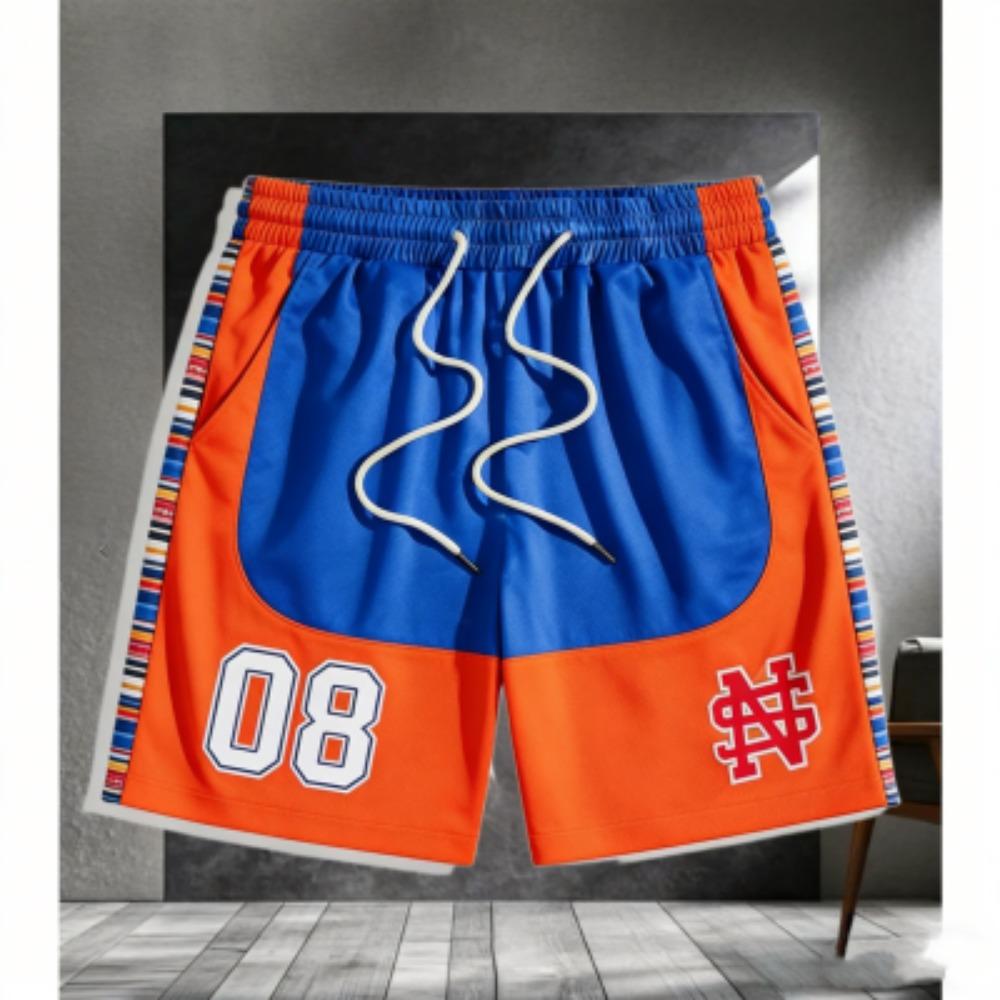 Europe America Summer Shorts Men's Street Fashion 3D Printed Men's and Women's Trendy Casual Outdoor Sports Shorts