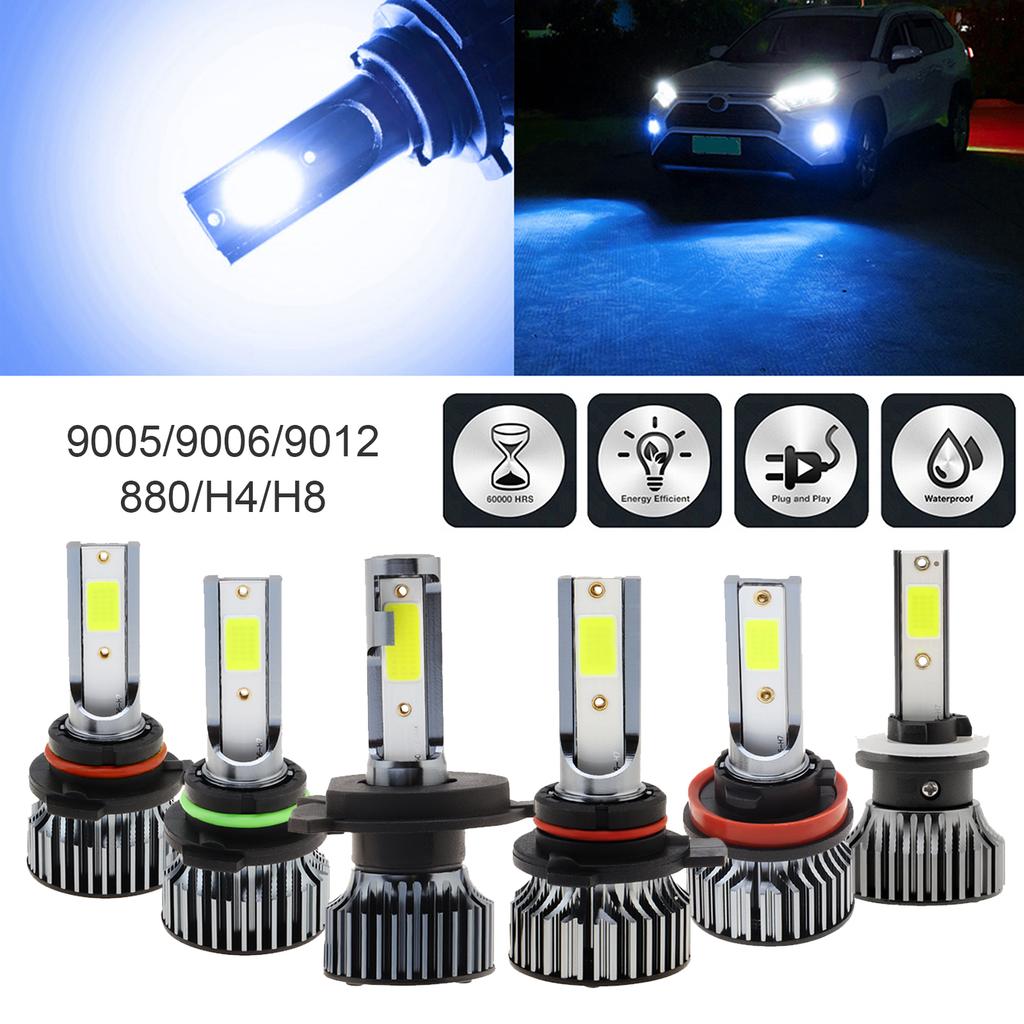 2PCS 100W H8/H9/H11/880/881/5202/ 9006/HB4/9005/HB3 Ice Blue Light Car LED Fog Light Bulbs, Plug and Play Auto Replacement LED Bulbs