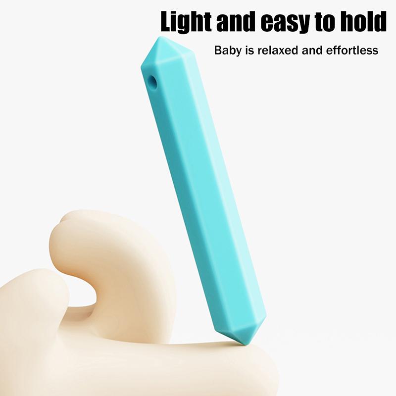 1 Stück Babysicherer Silikon-Beißring BPA-frei Cartoon Backenzahn-Stab für Kleinkinder Beißringe Lebensmittelqualität Säugling Kauen Beißspielzeug