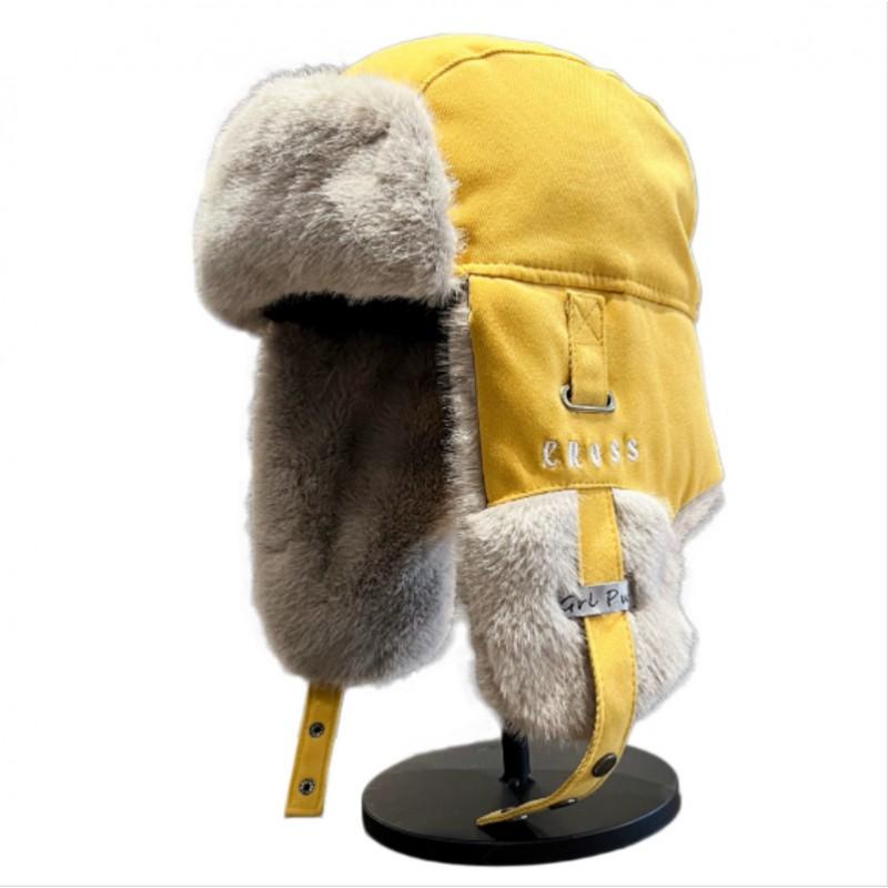 Unisex Winter Warm Fleece Lined Ear Protection Beanie Hat Outdoor Cycling Skiing Cold Weather