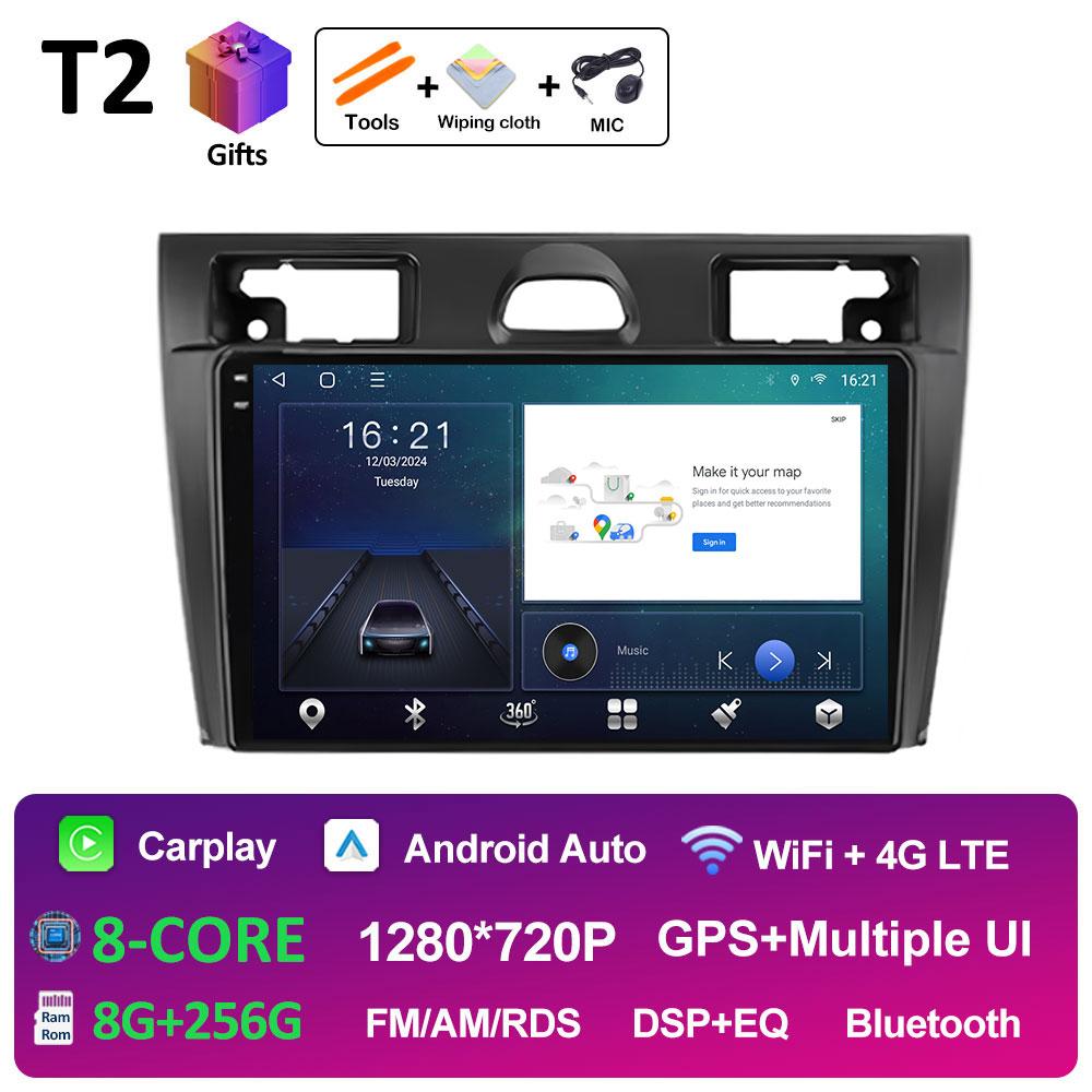 Intelligent System DSP Stereo For Ford Fiesta Mk VI 5 Mk5 2002 2003 2004 2005 - 2008 Cooling fan Wireless Carplay Autoradio WIFI