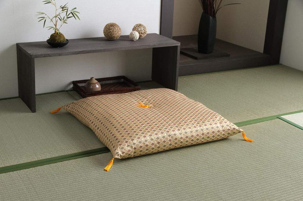 IKEHIKO Corporation Poduszka dla buddyjskiego wyprodukowana w Biała poduszka dla buddyjskiego 70 x 70 cm ołtarz, Japonia, Tygrys, ołtarz o niskiej sprężystości, ok.. #3119309