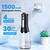 Water Flosser Oral Irrigator 4-mode Portable Teeth Water Gun 330ML Water Tank Teeth Cleaner USB Charging IPX7 Waterproof Clean