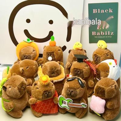 Influencer Capybara Plüschtier Puppe - Lustiges Geburtstagsgeschenk & Schlüsselanhänger