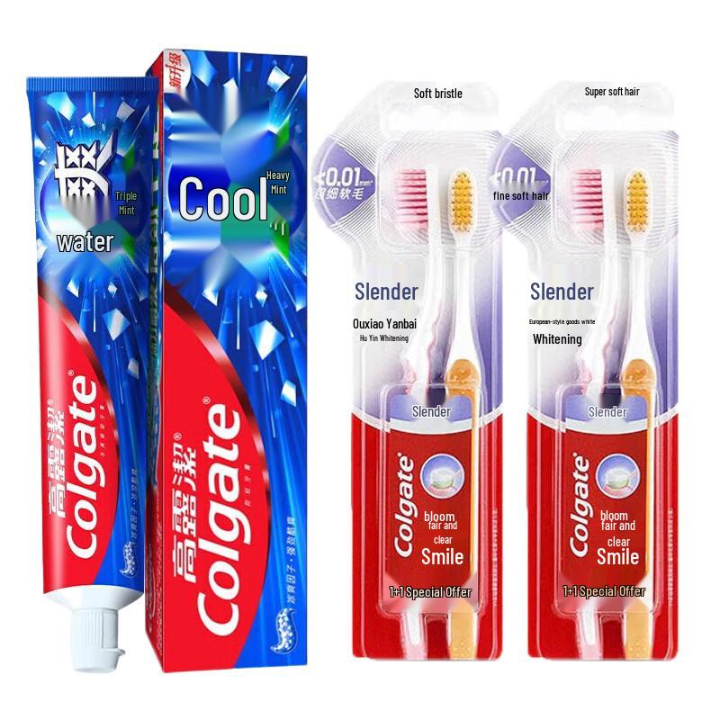 Colgate Ice Fresh Mint & Dual Whitening Toothpaste, 180g (2-Pack)