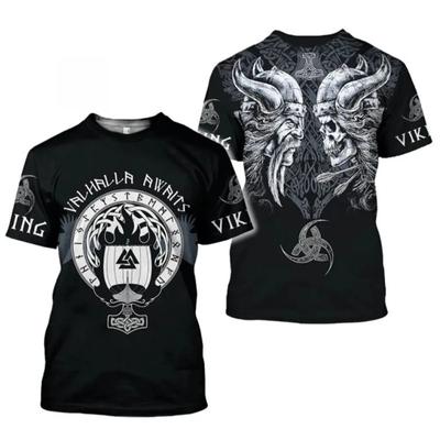 Été Nouveau Hommes Viking 3dt T-shirt Imprimer Vêtements Craze Punk T-shirt Harajuku Hommes Top