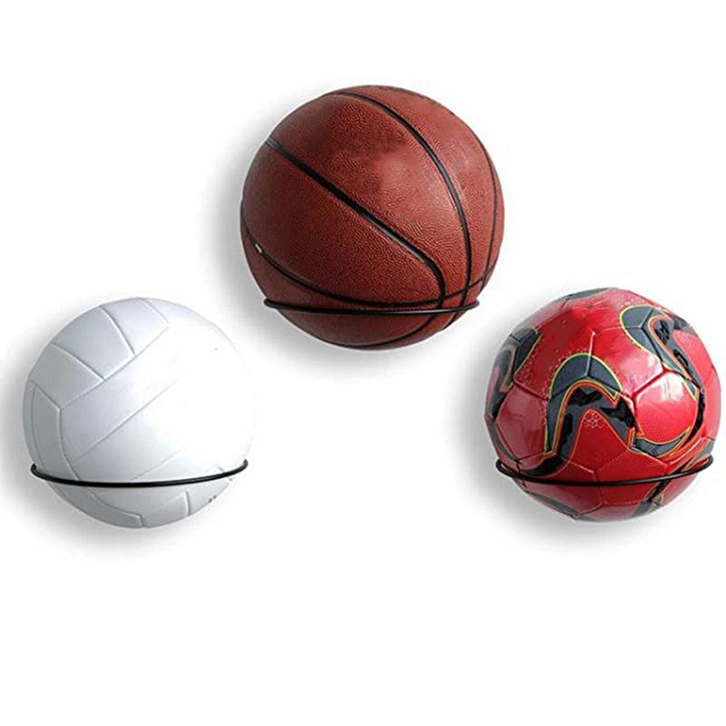 Wall Mounted Basketball Storage Rack Iron Multi-Purpose Football Display Shelf