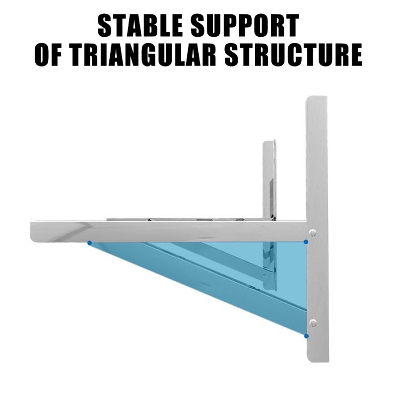 Heavy Duty Detachable Support Bracket for HVAC Mount Split Wall Mounting Bracket for Air Conditioner Heat Pumps Systems