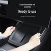 Tesla Model YL 6-Seat Wireless Charging Silicone Pad: Non-slip and Dustproof Car Accessory.