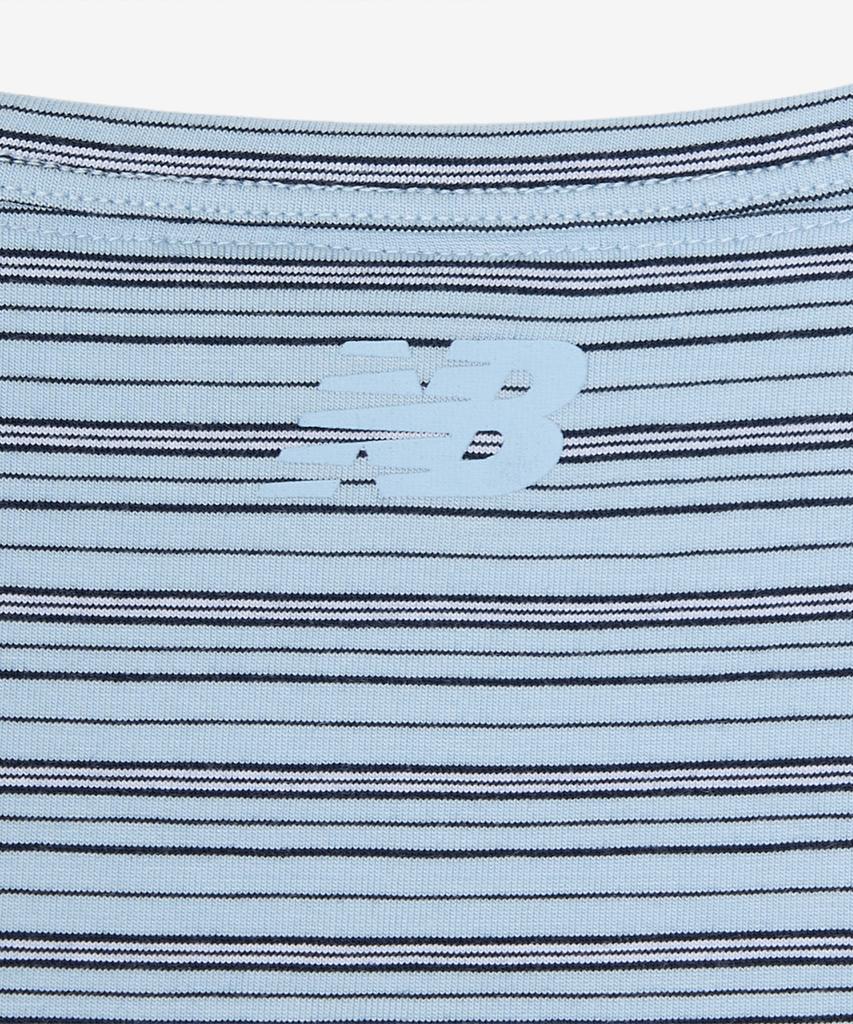 Nyuballanseu Nbneg3W122 / Women Nb-Flowy Henley Neck Short Sleeve Tee (L/Blue)